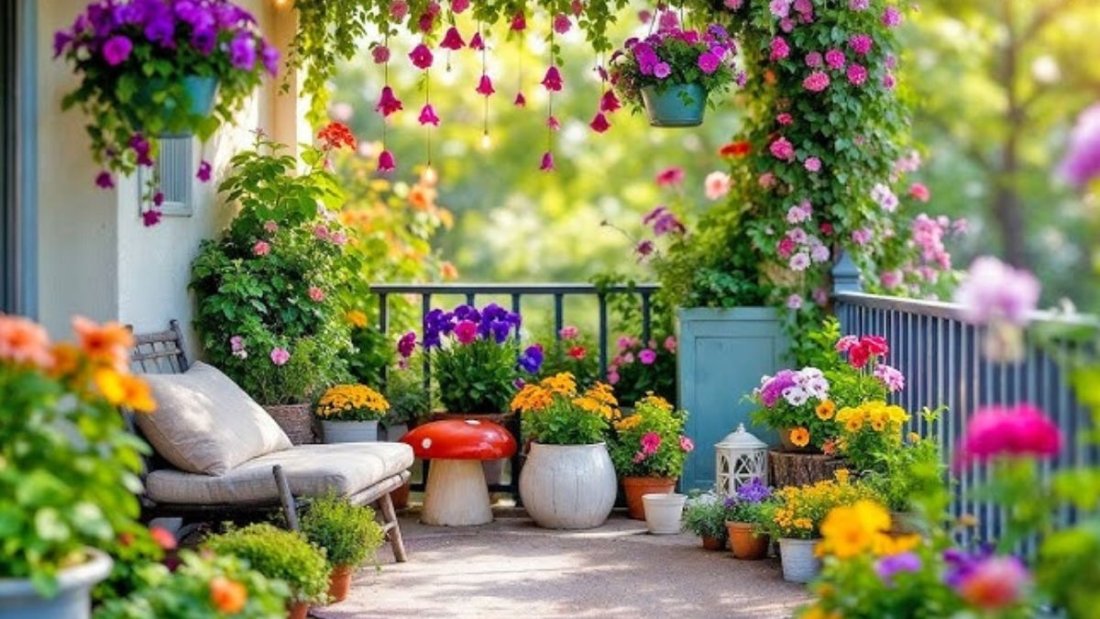 5 Stunning Urban Balcony Flower Beds