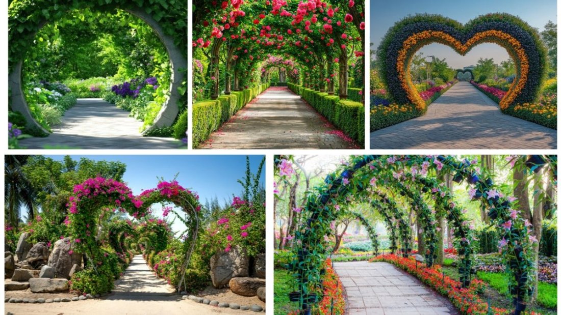 5 Gorgeous Floral Arch Flower Beds to Frame Your Garden Path